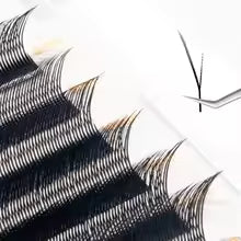 Natuhana® Fox YY Shaped Eyelashes Extensions Matte Black Natural Soft Y