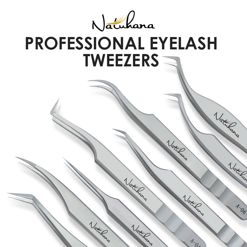Natuhana Pro Lash Tweezers | Precision Eyelash Extension Tool