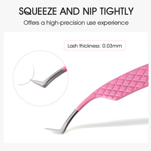 Pink Tweezers for Eyelash Extension