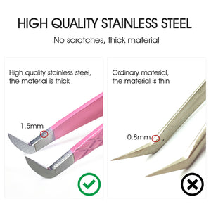 Pink Tweezers for Eyelash Extension