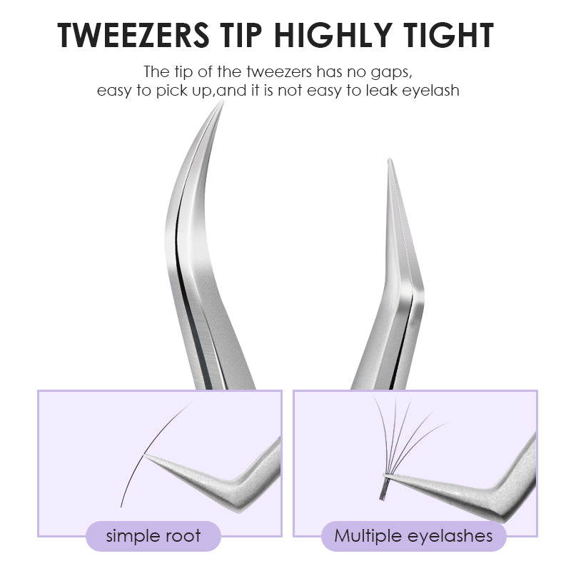 Natuhana Pro Lash Tweezers | Precision Eyelash Extension Tool