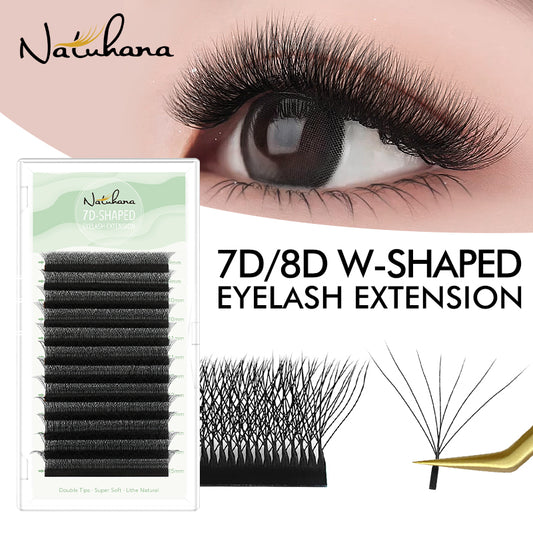 Natuhana® 7D W-образные ресницы изгиб C D L LU(M) Цветные ресницы Высокое качество