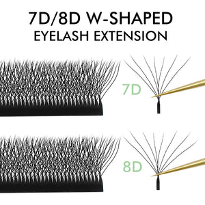 7D W-Shape Premade Volume Fan Lashes