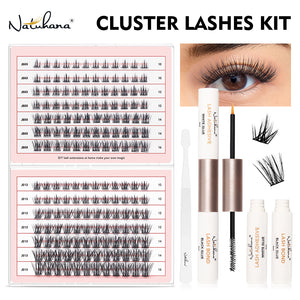 Salon-Grade Cluster Lashes – Fluffy, Long-Lasting DIY Extensions