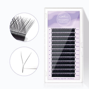 Black YY Volume Lashes | 12 Rows