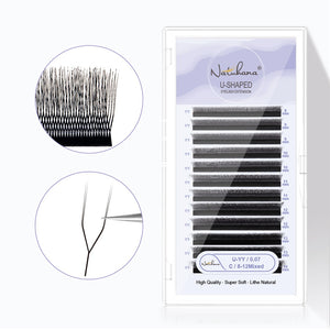 U-Shape YY Premade Volume Fan Lashes | 12 Rows