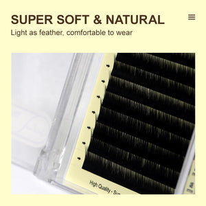 Natuhana® Pestañas Inferiores Naturales Suaves Pestañas Inferiores Curva J 5-8 Mix Mi