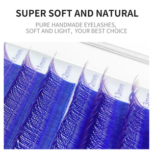 Purple YY Shape Premade Volume Fan Lashes