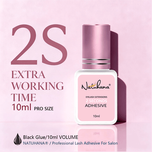 NATUHANA 2S Professional Lash Adhesive – Extra Working Time,Salon Grade