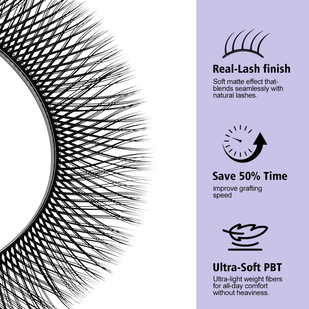 3 Split Tips Y-Shaped Volume Lashes | 12 Rows
