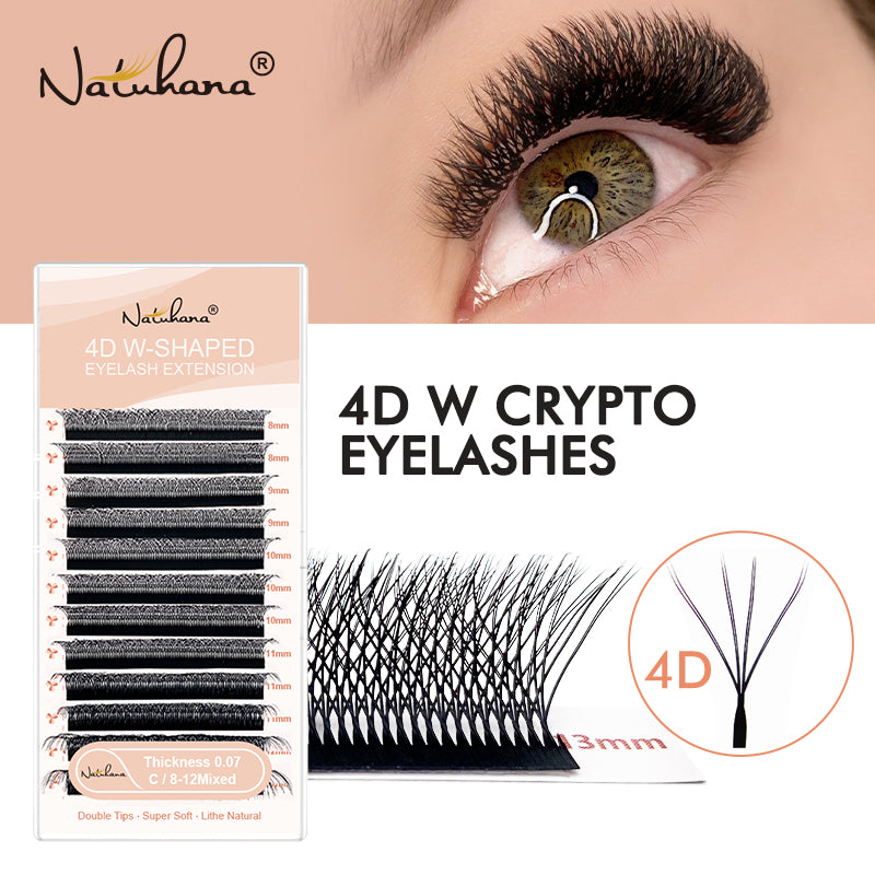 4D Double W-Shape Premade Volume Lash Fans