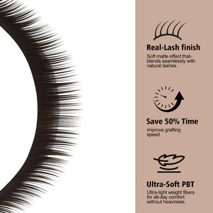 Brown Bottom Eyelash Extension(Mix 5-8mm / 16 Rows)