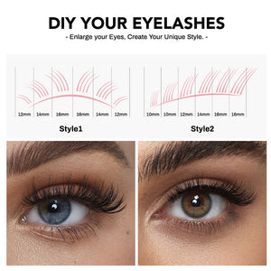 Salon-Grade Cluster Lashes – Fluffy, Long-Lasting DIY Extensions