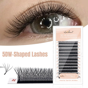5D Double W-Shape Premade Volume Lash Fans