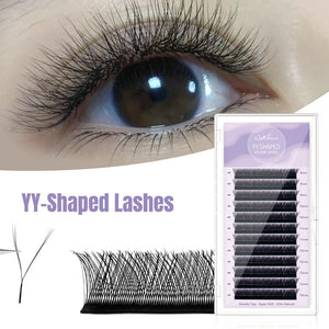 Black YY Volume Lashes | 12 Rows