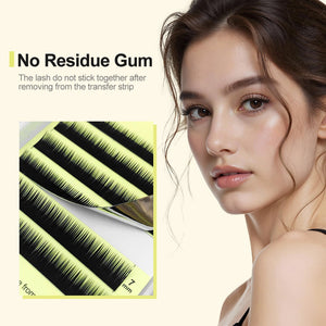 Natuhana® Pestañas Inferiores Naturales Suaves Pestañas Inferiores Curva J 5-8 Mix Mi