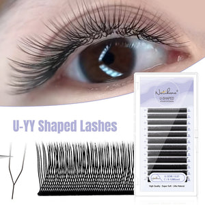 U-Shape YY Premade Volume Fan Lashes | 12 Rows
