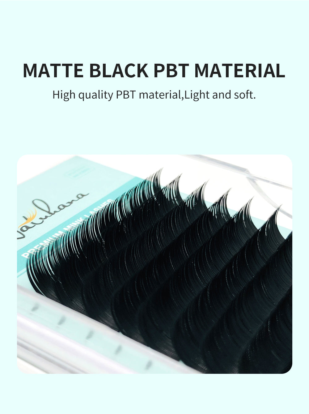 Pestañas individuales Natuhana®, Pestañas de PBT natural, Pestañas, Cosméticos