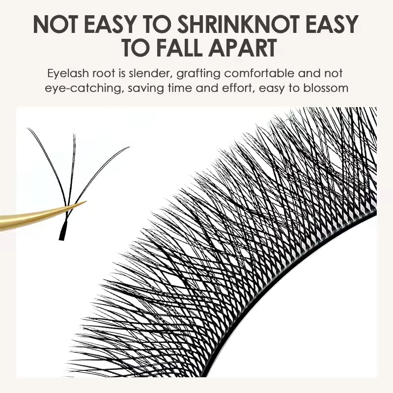 Natuhana® W-Shape 3D Colorful Eyelash Extensions Premade Volume Fans W-