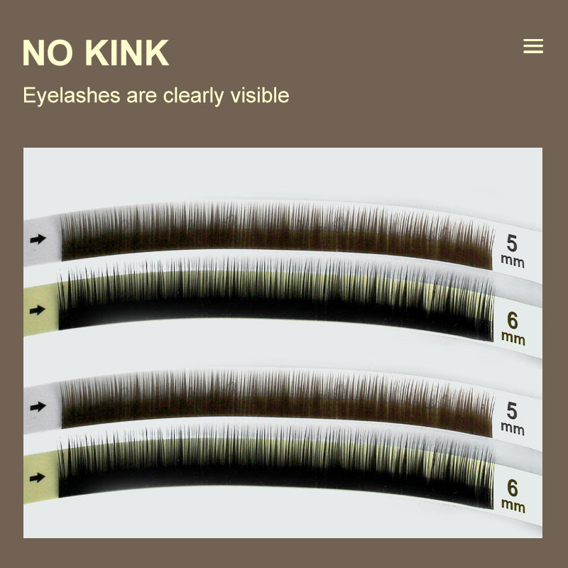 Brown Bottom Eyelash Extension(Mix 5-8mm / 16 Rows)
