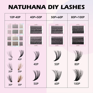 Salon-Grade Cluster Lashes – Fluffy, Long-Lasting DIY Extensions