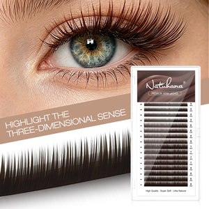 Brown Bottom Eyelash Extension(Mix 5-8mm / 16 Rows)