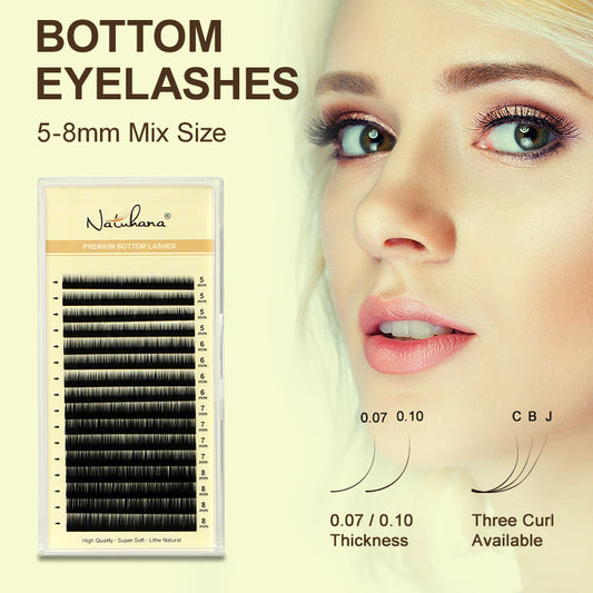 Black Bottom Eyelash Extension(Mix 5-8mm / 16 Rows)