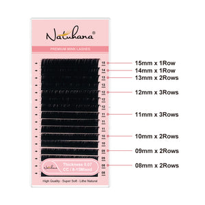 Classic Eyelash Extensions (Mix 8-15mm / 16 Rows)