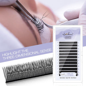 U-Shape YY Premade Volume Fan Lashes | 12 Rows