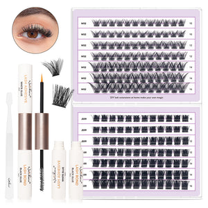 Salon-Grade Cluster Lashes – Fluffy, Long-Lasting DIY Extensions
