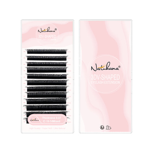 Natuhana® New 3DW Shape Eyelash 3D Premade Volume Fan Lashes W Style La