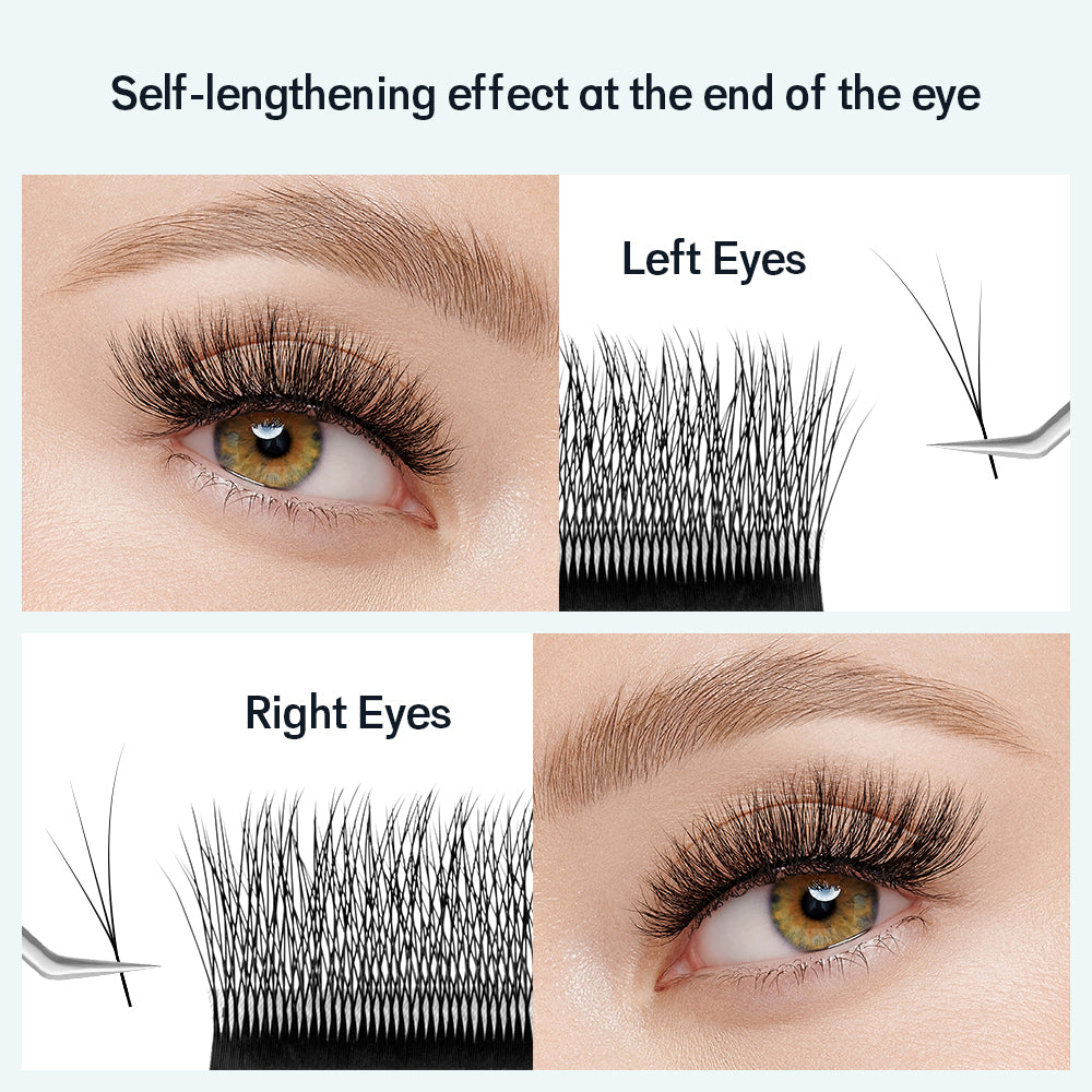 Natuhana® FOX 4D W-Shaped Eyelash Cat Eye Long Tail Premium Natural Lig