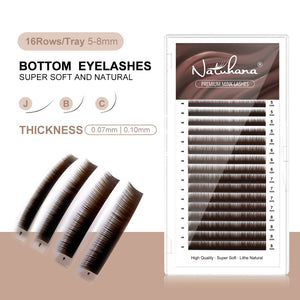 Brown Bottom Eyelash Extension(Mix 5-8mm / 16 Rows)