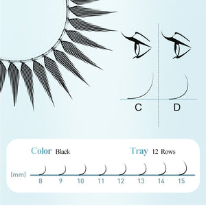 Spiky Manga Volume Lashes (TJ01)