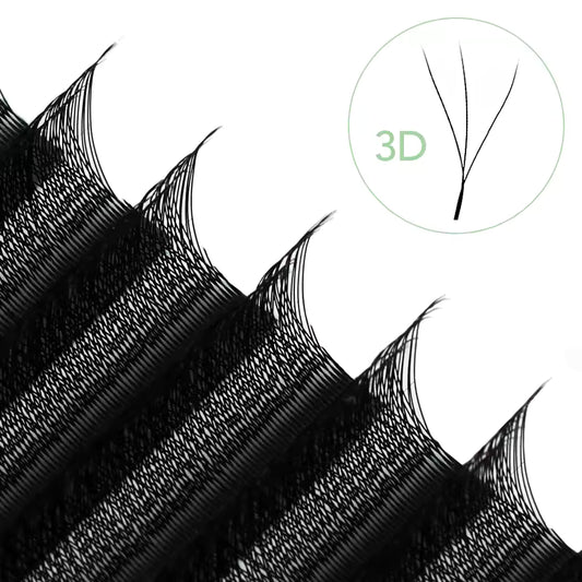 Natuhana® 3D W-образные накладные ресницы, изгибы C, D, L, LU(M), цветные, высокое качество