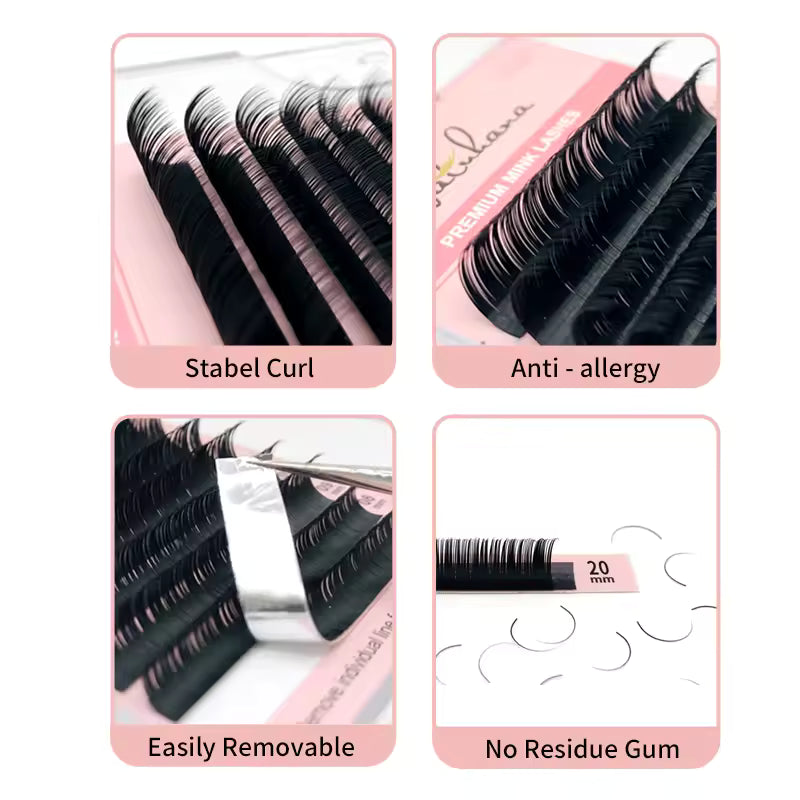 Classic Lashes Extensions( 15-25mm / 12Rows)