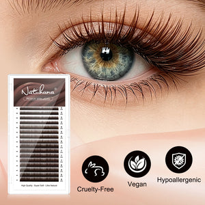 Brown Bottom Eyelash Extension(Mix 5-8mm / 16 Rows)
