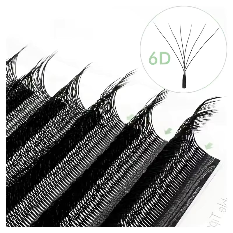 6D W-Shape Premade Volume Fan Lashes