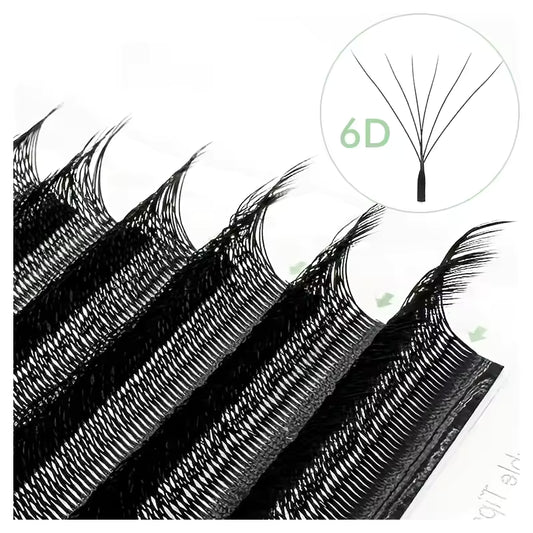 Natuhana® 6D W-образные ресницы C D L LU(M) завиток, цветные ресницы высокого качества