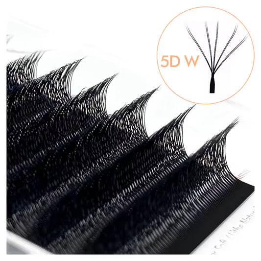 Natuhana® W-Shape 5D Colorful Eyelash Extensions Premade Volume Fans W-