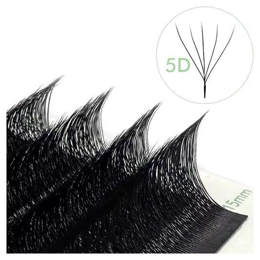 Накладные ресницы Natuhana® 5D W-Shape, цветные, с изгибом C D L LU(M), высокое качество