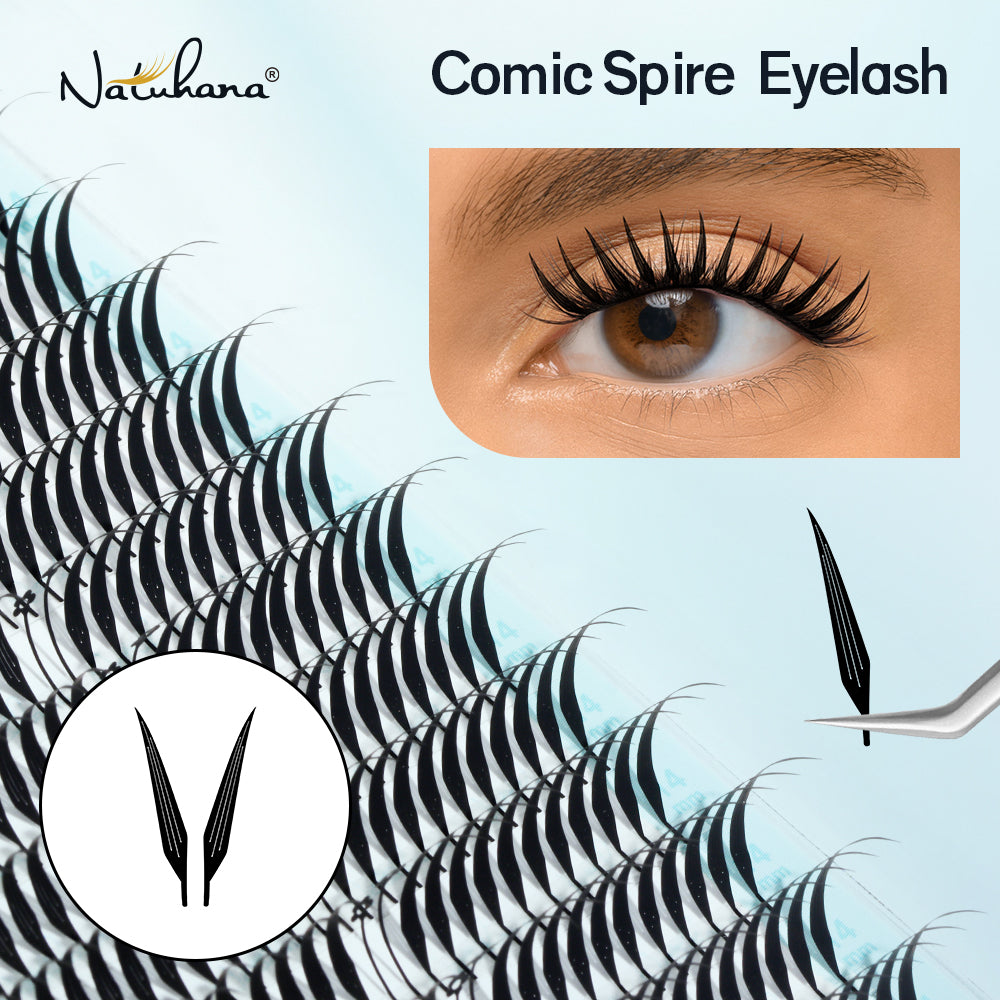 Manga Spiky Lash Extensions | Comic Anime Eyelashes(TJ02)