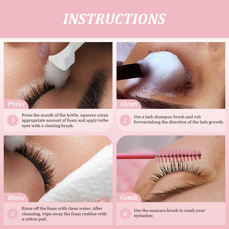 Natuhana® Lash Cleansing Mousse – Eyelash Shampoo 60ml