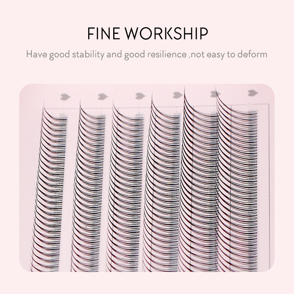 A/M Shaped Premade Volume Fans – Soft Fluffy 3D Eyelash Extensions