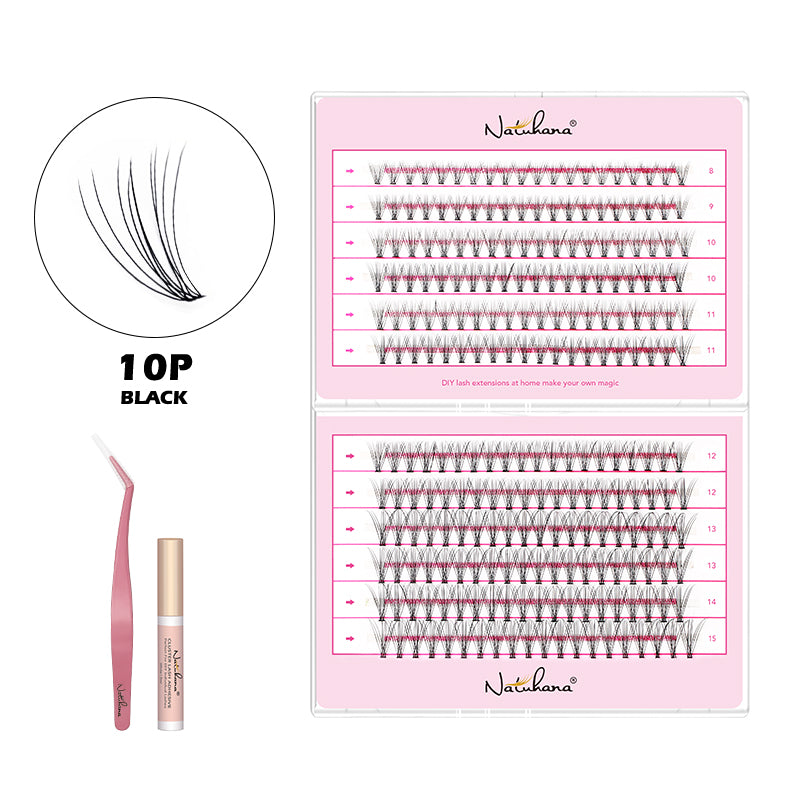 Salon-Grade Cluster Lashes – Fluffy, Long-Lasting DIY Extensions
