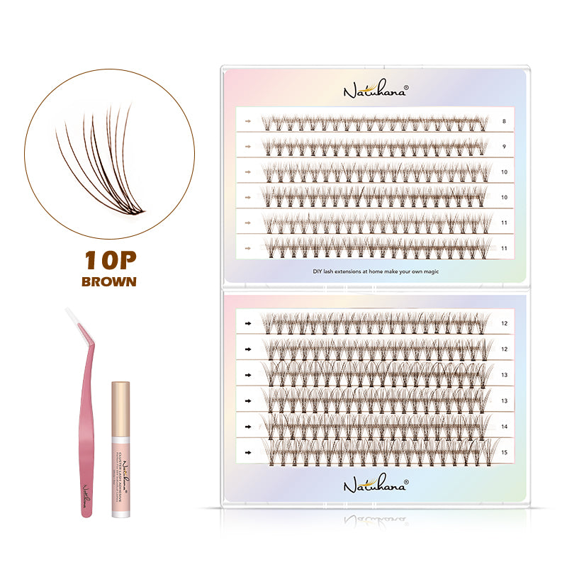 Salon-Grade Cluster Lashes – Fluffy, Long-Lasting DIY Extensions