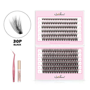 Salon-Grade Cluster Lashes – Fluffy, Long-Lasting DIY Extensions