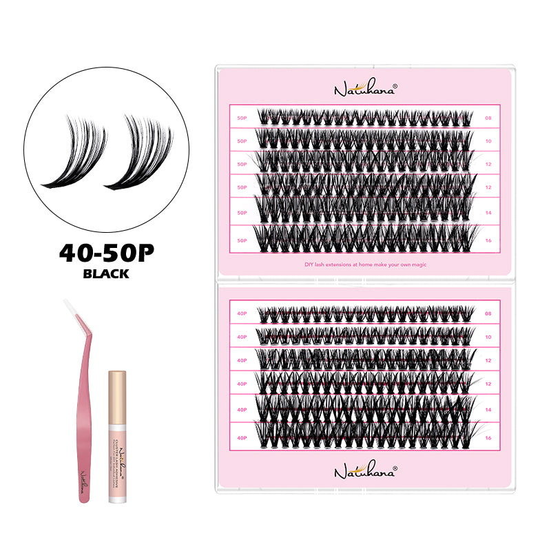 Salon-Grade Cluster Lashes – Fluffy, Long-Lasting DIY Extensions