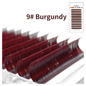Wine Red Lash Extensions