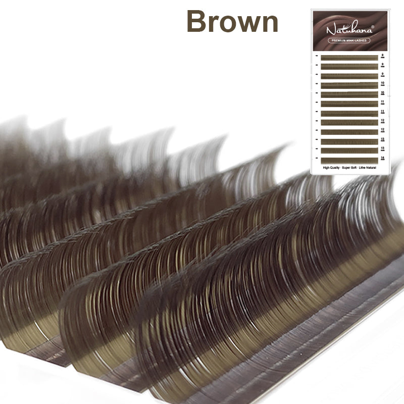 Brown Lash Extensions